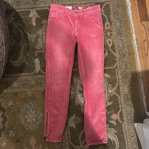 Pilcro from Anthropologie red corduroy pants size 25
